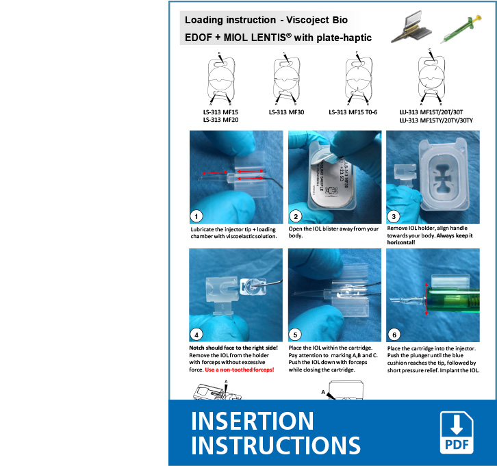 Preview PDF Einlegehinweise Viscojet Injektor mit LENTIS EN
